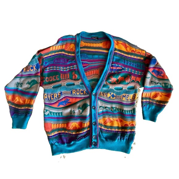 Hysport Other - Vintage HySport Australia 100% Cotton Cardigan Sweater Men's Size 14 Coogi Style